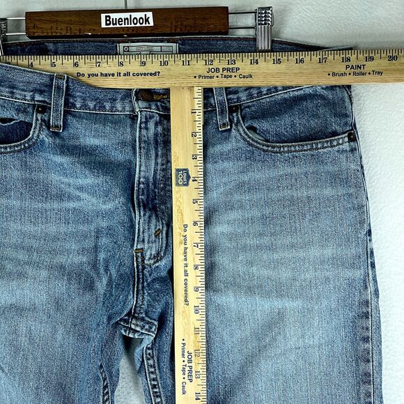 Levi's Strauss Mens Jeans Blue Tag Size 36 (36x27.5) Low Slim Bootcut Denim - Picture 5 of 10